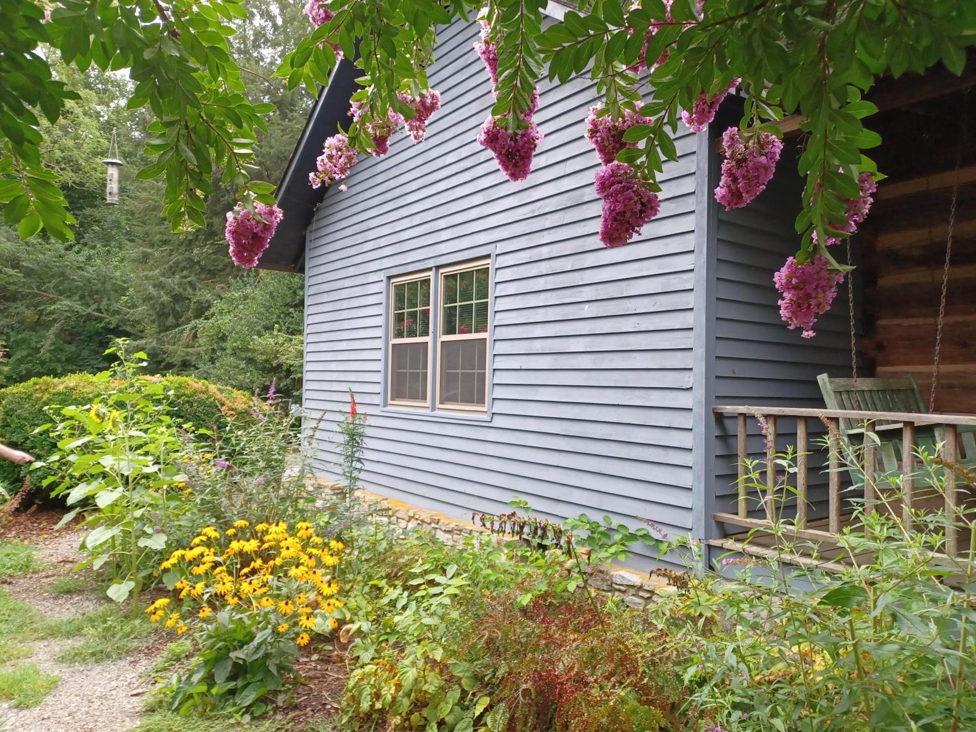 Restored1850S Log Cabin, With Gazebo And Gardens! 1 Mile To Downtown Weaverville Exterior photo